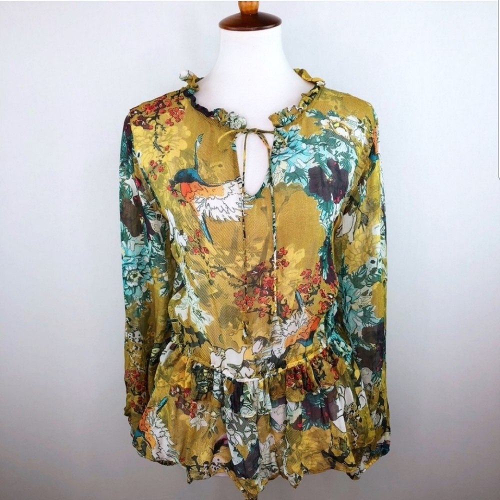 Anthropologie Silk Top